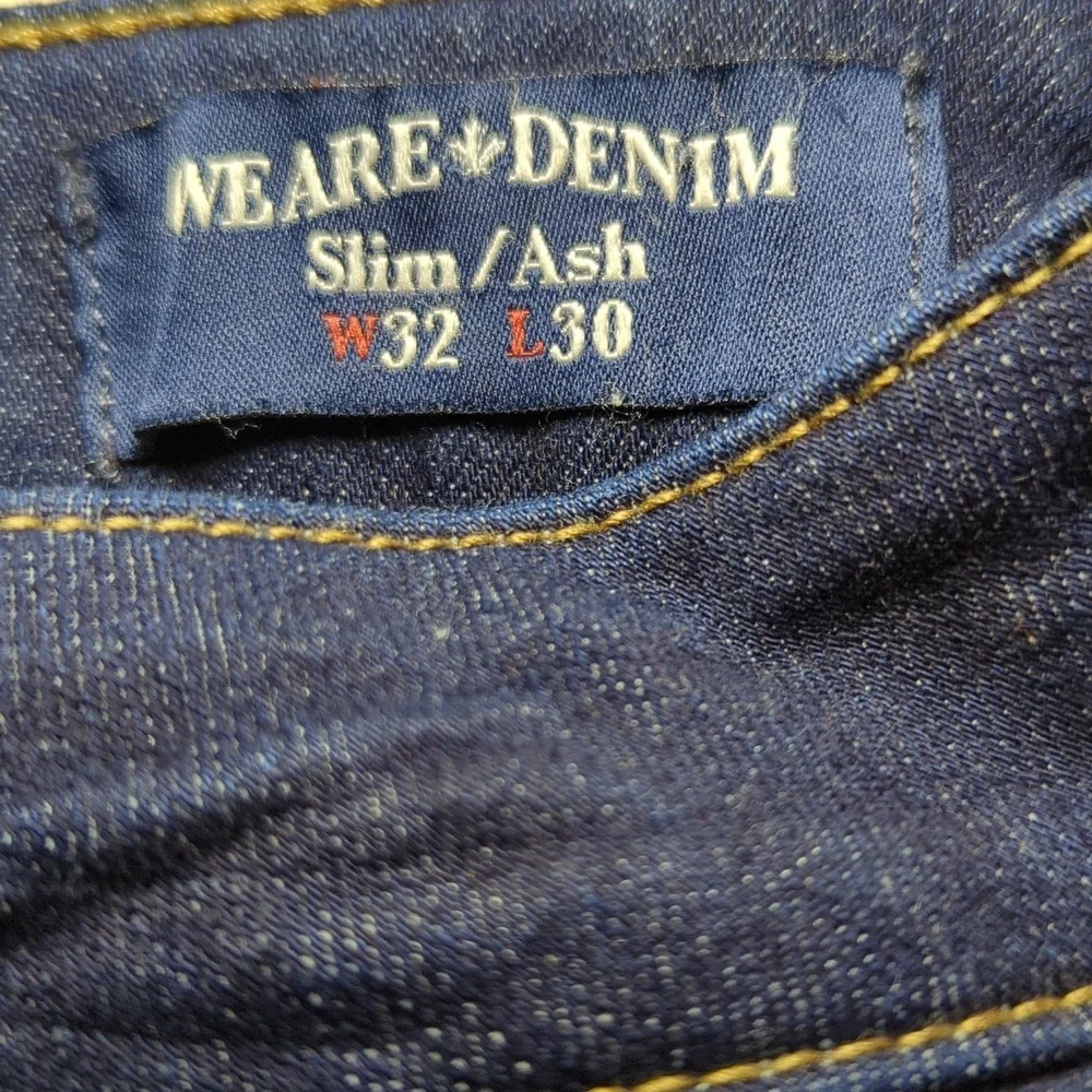 Buffalo David Bitton Slim Ash Jeans Union Made Dark Wash Men's Size 32x30
